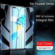 Butterfly Hydrogel Film For Huawei P60 P50 P40 P30 Mate 60 50 30 40 Pro Honor 80 70 50 Pro Magic5 Pro 360° Full Cover Screen Protector Soft Protective Film Not Glass For Huawei P60 Art