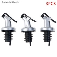 SUM 3pcs Stainless Steel Wine Bottle Stopper Liquor Bottle Pourer Stopper Dispenser  CTY