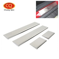 2021Chuang Qian For Jeep Grand Cherokee 2011-2018 Car Door Sill Scuff Plate Thresholds Pad Protector Cover 4Pcs Car Sticker