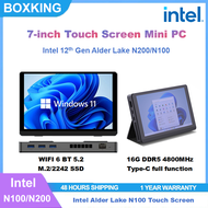 7 inch Alder Lake N200/N100 Touch Screen Mini PC Windows 11 LPDDR5 WiFi6 BT5.2 Desktop Computer