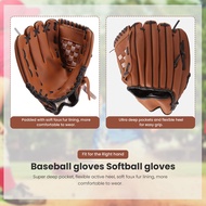 Sports 2 Colors Baseball Glove Softball Right Hand for Adult Train