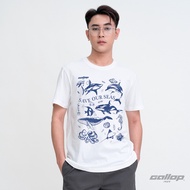 GALLOP : Graphic Tee เสื้อยืดพิมพ์ลาย ผ้าคอตตอนผู้ชาย รุ่น GT9193 สี White - ขาว / ราคาปกติ 990.-