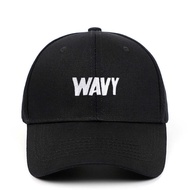 Cap Wavy Line Curved Brim Hat