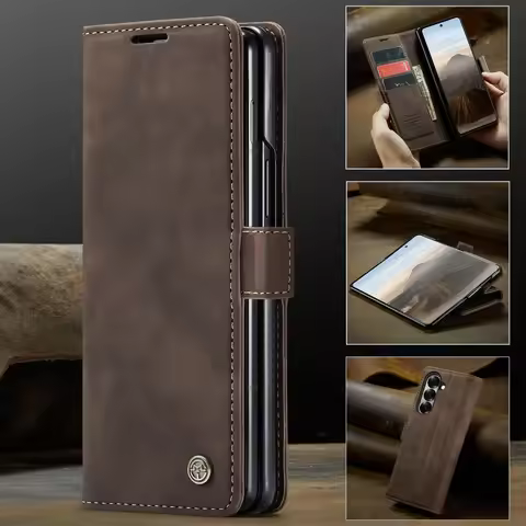 For Samsung Galaxy Z Fold 7 5G 2025 Flip Case Leather Card Wallet Book Coque Samsung Z Fold7 Case Z 