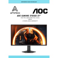 [ AOC 27G50Z (260HZ) GAMING MONITOR ] - 27" FAST IPS FHD / 0.3Ms / ADAPTIVE SYNC / HD MI + DP