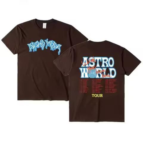 New Summer Hip Hop T Shirt Men Women Cactus Jack T-Shirts Wish You Were Here Tour Letter Print Tee T