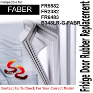 FABER Refrigerator Fridge Door Seal Gasket Rubber Replacement FR5582 FR2382 FR6483 B348LR-G-FABR - w