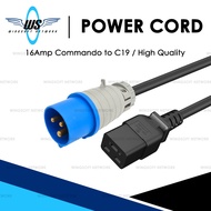 16Amp Commando to C19 16A Power Cord