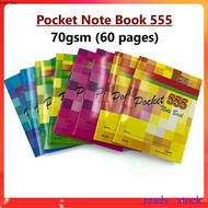 1 pcs buku nota BUKU 555 nota buku buku nota 555 note book 555 note book 60 pages POCKET NOTEBOOK