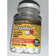 GoodSense Aspirin Pain & Fever Reducer (NSAID), 325mg (100 Coated Tablets) [PROMO discount 40% - EXP