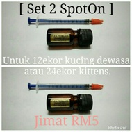 2 BOTOL UBAT KUTU KUCING MUDAH PAKAI BERKESAN APAK SPOTON