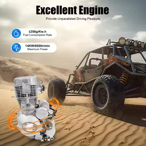 200/250cc ATV Engine Kit Motor 4-Stroke Gasoline Engine 14kw/8500r/Min Engine Motor Fuel Rate: ≤356g