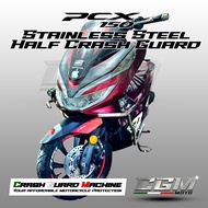 ⭐️ PCX 150/160 Half Armor Crash Guard Pure Stainless Steel for Honda PCX 160 CGM•