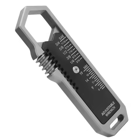 ABXF-For Outdoor Maintenance Tool EDC Wrench 3/16 To 3/4 Inch 5 To 19Mm Adjustable Wrench Featuring 