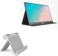 BoxWave Stand and Mount Compatible with ARZOPA Portable Monitor S1 Table (15.6 in) - VersaView Alumi