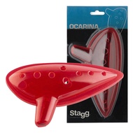 Kèn Ocarina Stagg bằng nhựa màu Đỏ Chính Hãng OCAPL-RD