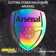 ARSENAL Logo Hologram Sticker Cutting