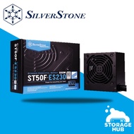 Silverstone 80 PLUS 230V EU 500W/600W ATX power supply with all black flat cable design