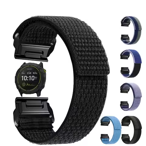 26mm Soft Nylon Quick Release Strap Wristband For Garmin Fenix 7X 6X Pro 5X 8 51m 3HR Smart Watch Ba