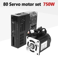80 Servo Motor Set 750W Synchronous AC Motor Servo Motor Driver Set