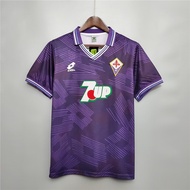 1992-93 ACF Fiorentina Home And Away Retro Soccer Jersey High Quality BATISTUTA Football Shirt