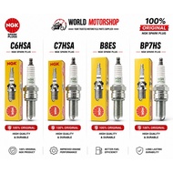 NGK Spark Plug C6HSA C7HSA B8ES BP7HS 100% Original Genuine Spark Plug Motorcycle Plug Ready Stock M