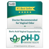 U.S. Direct Mail pH-D Feminine Health Boric Acid Women's Private Parts Bolt Agent 600mg 24 Capsules 