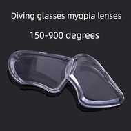 Myopia lens resin 1234 generation for diving glasses swimming lenses snorkeling professional 150-900
