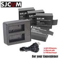 Hot 4x SJCAM SJ4000 Batteries +Dual Charger+USB Cable For DVR action Camera M10 SJ 4000 WIFI SJ6000
