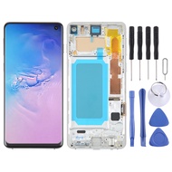 LCD TFT หน้าจอสำหรับประกอบครบชุดพร้อมกรอบ Samsung Galaxy S10 SM-G973เครื่องอ่านพิกัดไม่รองรับการระบุ
