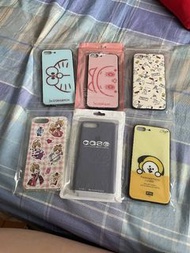 iPhone 8+ 8plus 手機殼/手機膜 硅膠/仿皮革/鋼化玻璃殼/塑膠 哆啦A夢/BT21/庫洛魔法使