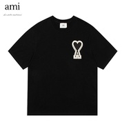 Unisex polo Round neck AMI short sleeve T-shirt、men T-shirt、Women T-shirt、polo T-shirt