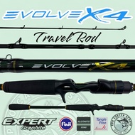 EXPERT GRAPHITE EVOLVE X4 TRAVEL FISHING ROD Baitcasting