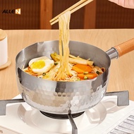 [Allen] Japanese Yukihira Pan, 304 Stainless Steel Small Milk Boiling Pot Non-Stick Pan, Noodle Soup Pot Instant Noodle Pot Induction Cooker Small Pot, Pan Frying Pan
