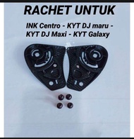 Rachet Helm KYT DJ Maru/Galaxy Ink Centro Shell G2 Centrino Original dan Non Original Lengkap dengan