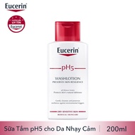 Eucerin Sữa tắm dạng gel pH cho da nhạy cảm (có mùi) Eucerin pH5 Washlotion 200ml