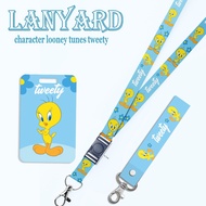 GANTUNGAN STRAP LANYARD Card HOLDER Looney Tunes Tweety Keychain, Mobile Phone, ID Card