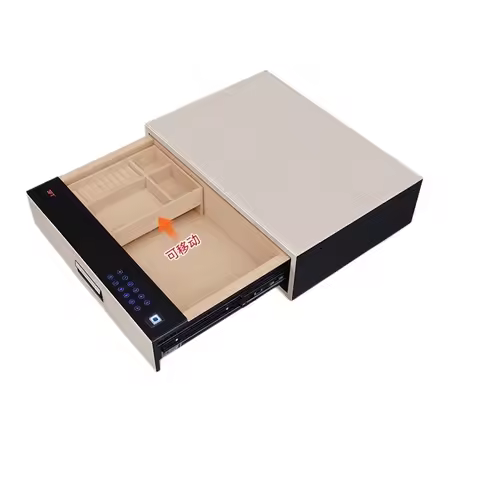 3FT Safe Home Anti-theft Safe Hidden Drawer Cabinet Smart Fingerprint Password Safe Deposit Box