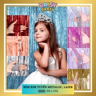 [HCM] 1Mx2M Glitter Curtain for Birthday, Wedding, Event, Baby Shower, Full Month Decoration for Boy