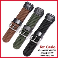 18mm Nylon Watch Strap for Wrist Band for AE1300/1200 AQ-S800W SGW-300H/500H W-S200H W-800H F108WH M