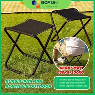 Gofun Mini Portable Camping Fishing Picnic Multifunction Outdoor Bench Free Pouch 200Kg