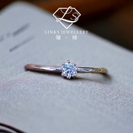 ［Real Moissanite］Can Pass Diamond Test 18K Gold Light Luxury Simple 0.1ct Moissanite Ring MR006 Mois