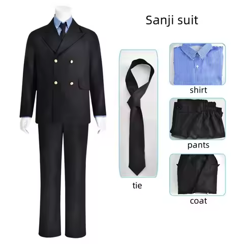 2023 Movie Roronoa Zoro Nami Monkey D Luffy Vinsmoke Sanji Black GOD Usopp Sogeking Cosplay Costume 