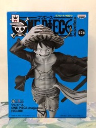 金証 海賊王 黑白 路飛 One piece magazine figure