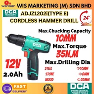 DCA CORDLESS DRIVER DRILL-10.8V / CORDLESS HAMMER DRILL -12V -ADJZ1202iE