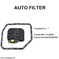 TOYOTA AUTO FILTER WITH GASKET TOYOTA VIOS NCP42 NCP93 ALTIS 1.8 OLD 35330-0W020 / 35330-20020