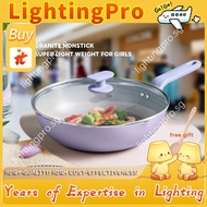 COOKER KING《Light Weight To Cook》Non Stick Wok Maifan Stone Wok Granite Wok Marble Wok ,28cm/30cm