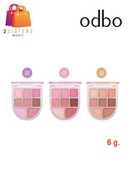 (OD2023) ODBO Romance Mood Eye Palette โรแมนซ์ มู้ด อาย พาเลท  6 g.