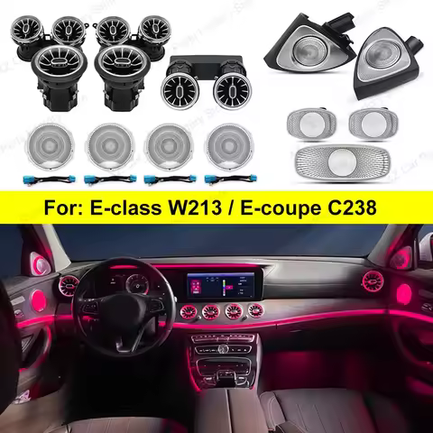 64 Colors Led Air Vents For Mercedes Benz W213 E-Class Coupe AMG E43 E53 E250 Ambient Light 3D/4D Ro