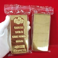 Nordic Gold Bar Banglade Red Gold Brick Cooling Non-Changing High-Grade Shaping 50g150g200g Gold Bar